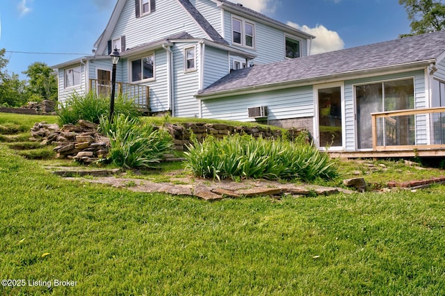 3591 Bardstown Rd, Lawrenceburg, KY 40342 - rear view of house with a lawn and roof with shingles