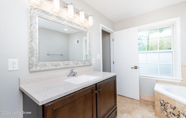 8613 Whipps Bend Rd, Bellemeade, KY 40222 - bathroom with vanity and a bath