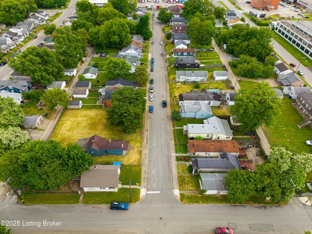 1736 W Gaulbert Ave, Louisville, KY 40210 - aerial view of property's location with nearby suburban area