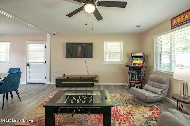 10563 S Dixie Hwy, Sonora, KY 42776 - living room featuring wood finished floors and a ceiling fan