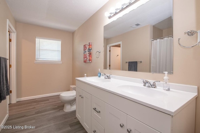 10563 S Dixie Hwy, Sonora, KY 42776 - full bathroom featuring double vanity and wood finished floors