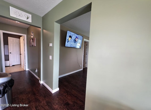 1515 Concord Rd, Falls Of Rough, KY 40119 - hallway with wood finished floors and a textured ceiling