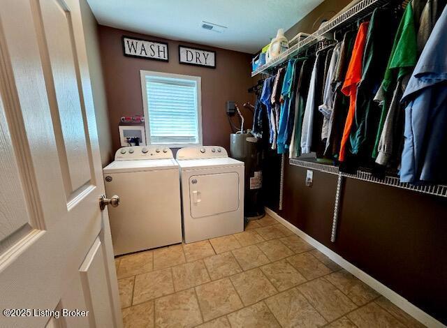 1515 Concord Rd, Falls Of Rough, KY 40119 - washroom featuring independent washer and dryer and water heater