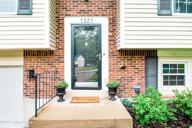 7327 Sideoats Dr, Crestwood, KY 40014 - view of exterior entry with brick siding