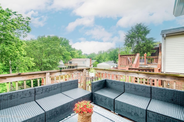 7327 Sideoats Dr, Crestwood, KY 40014 - deck featuring an outdoor hangout area