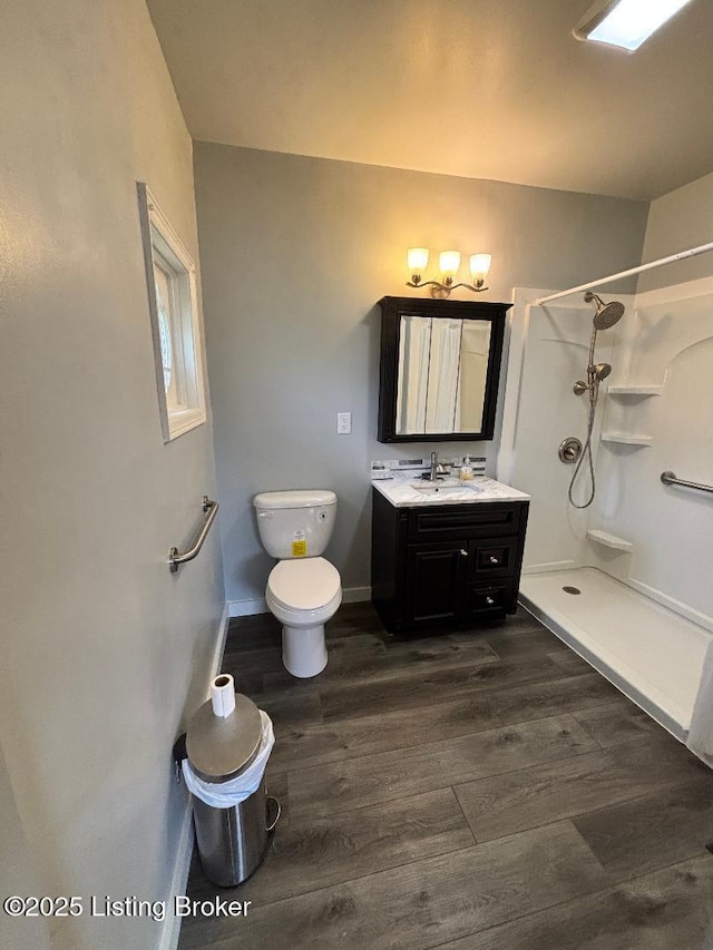 2707 Sharon Way, Louisville, KY 40220 - full bath with a shower, wood finished floors, and vanity