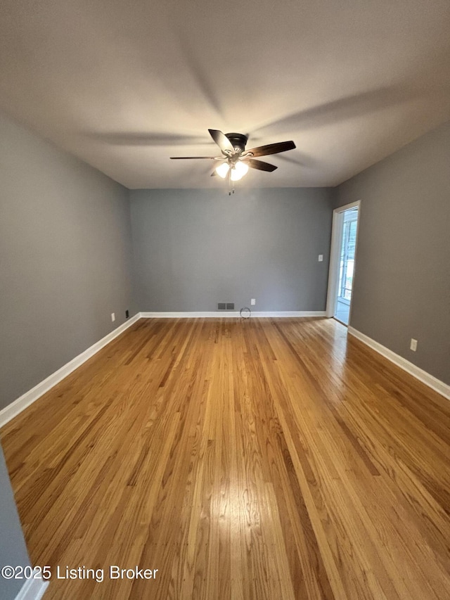 2707 Sharon Way, Louisville, KY 40220 - empty room with ceiling fan and light wood finished floors