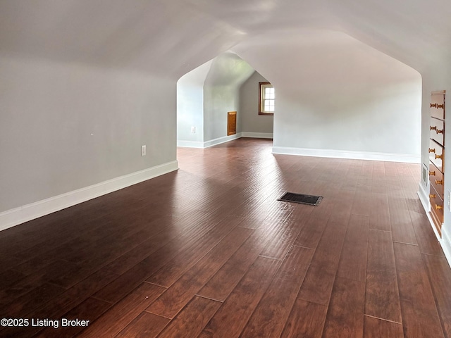 2406 Bradley Ave, Louisville, KY 40217 - bonus room with dark wood-type flooring and lofted ceiling