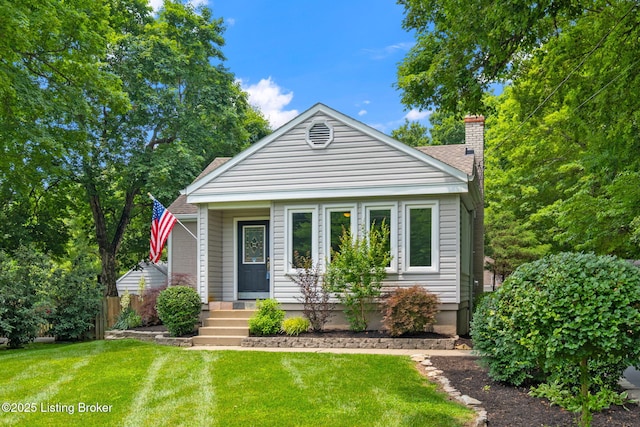 7210 River Rd, Prospect, KY 40059 - view of front of house with a chimney and roof with shingles