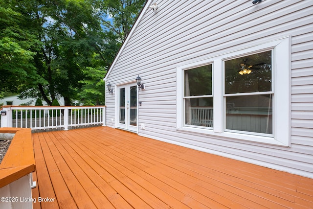 7210 River Rd, Prospect, KY 40059 - wooden terrace featuring french doors