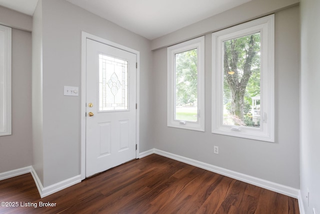 7210 River Rd, Prospect, KY 40059 - entrance foyer with dark wood-style flooring