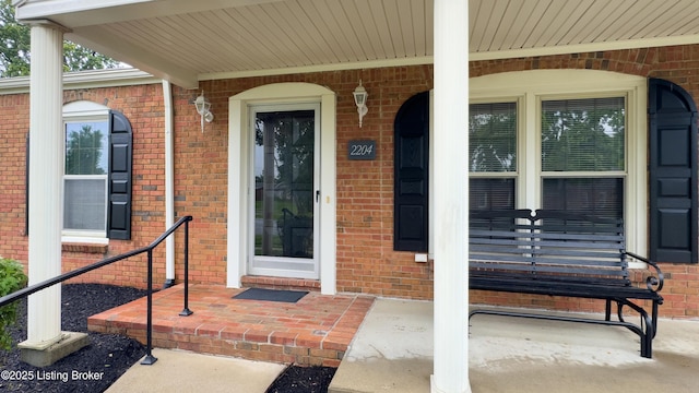 2204 Renown Dr, Jeffersontown, KY 40299 - view of exterior entry with brick siding and covered porch