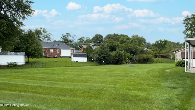 2204 Renown Dr, Jeffersontown, KY 40299 - view of yard featuring a storage unit
