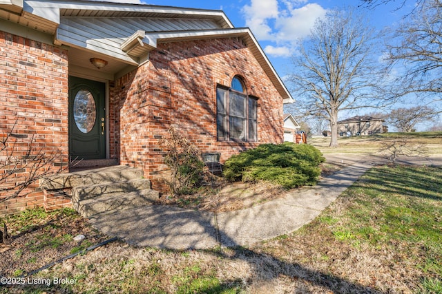 595 Centerview Dr, Shepherdsville, KY 40165 - property entrance with brick siding