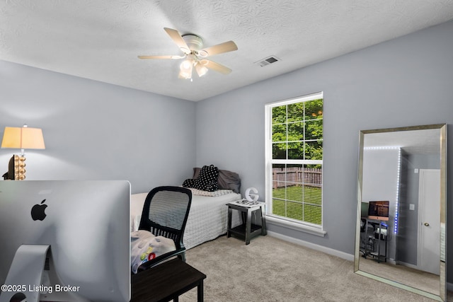 9511 Arrowridge Dr, Louisville, KY 40229 - carpeted office featuring ceiling fan and baseboards