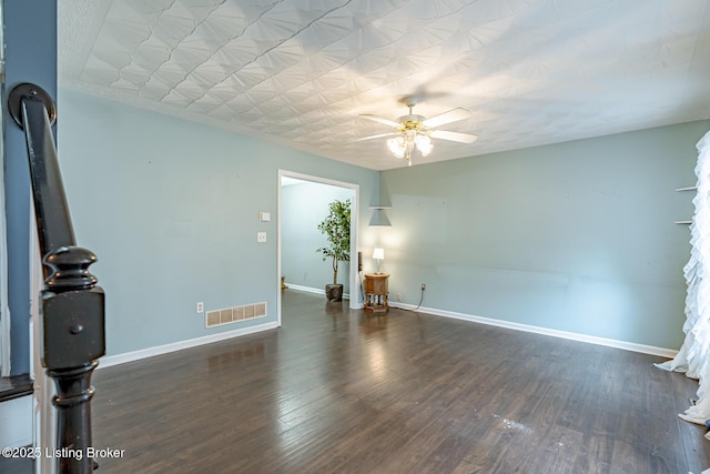 6102 Dalia Ct, Louisville, KY 40272 - empty room featuring a ceiling fan and wood finished floors