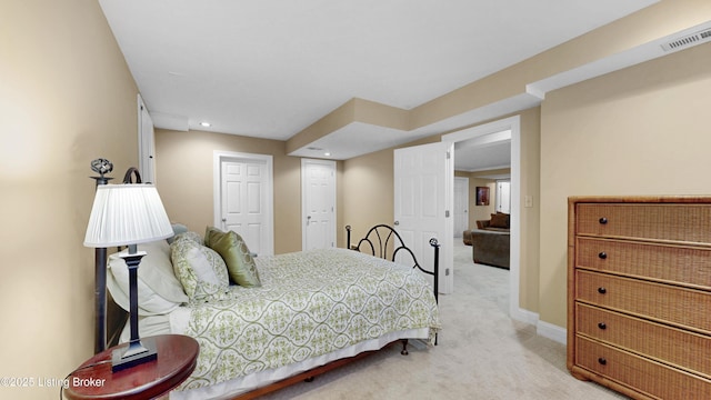 17217 Mallet Hill Dr, Louisville, KY 40245 - bedroom with light colored carpet and recessed lighting
