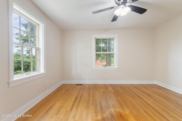 1669 Trigg St, Louisville, KY 40213 - spare room with light wood-style floors and ceiling fan