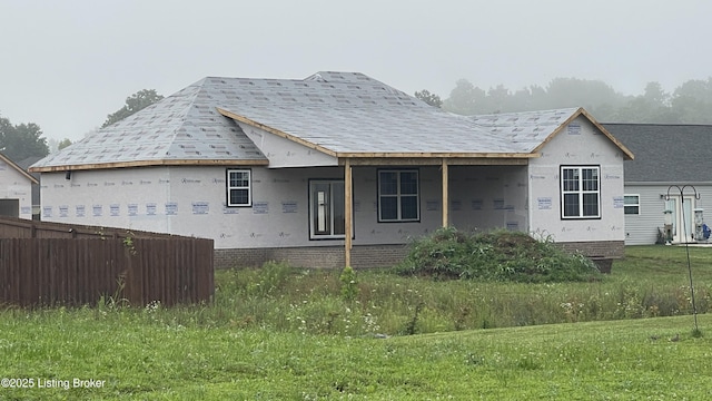107 Blatina Dr, Vine Grove, KY 40175 - property under construction with covered porch and stucco siding