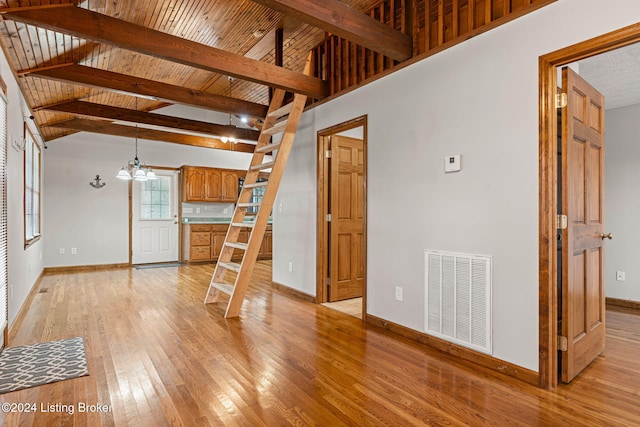 2773 Martin Pierce Rd, Cub Run, KY 42729 - unfurnished living room featuring light wood-style floors and baseboards