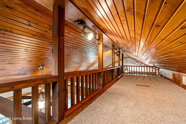 2773 Martin Pierce Rd, Cub Run, KY 42729 - bonus room featuring wood ceiling, lofted ceiling, and wooden walls