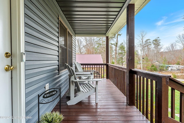 2773 Martin Pierce Rd, Cub Run, KY 42729 - view of wooden deck
