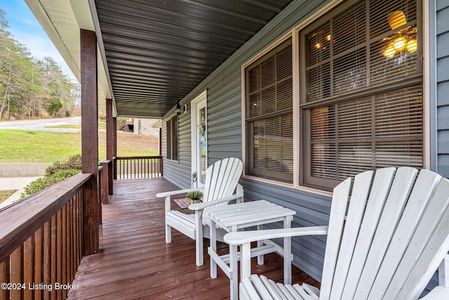 2773 Martin Pierce Rd, Cub Run, KY 42729 - view of wooden porch