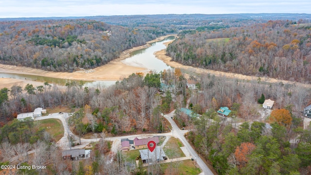 2773 Martin Pierce Rd, Cub Run, KY 42729 - aerial view of property and surrounding area with a heavily wooded area and a large body of water