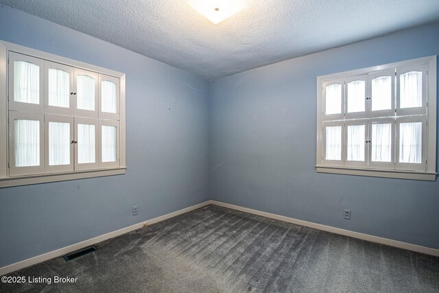 107 Westwood Dr, Elizabethtown, KY 42701 - spare room with a textured ceiling and dark colored carpet