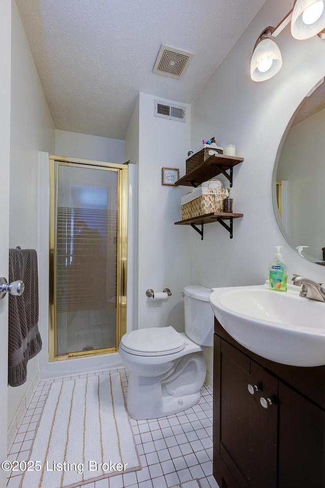 4606 Haeringdon Dr, Jeffersontown, KY 40299 - bathroom with vanity, tile patterned flooring, and a shower stall