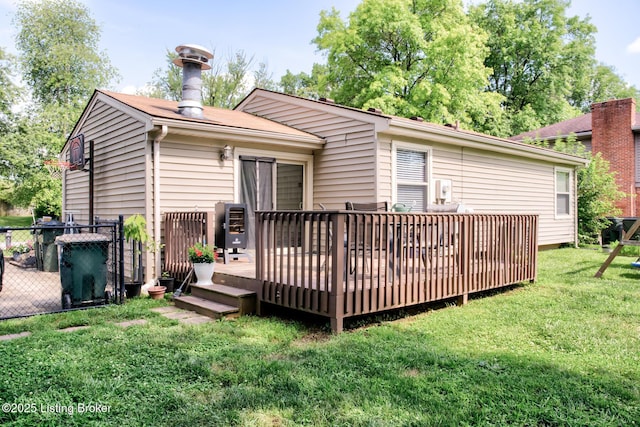 4606 Haeringdon Dr, Jeffersontown, KY 40299 - rear view of property with a deck