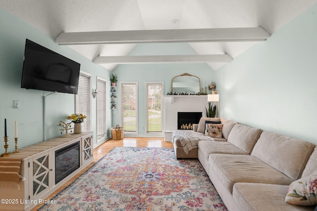 7813 Delightful Way, Louisville, KY 40291 - living room with a fireplace and wood finished floors