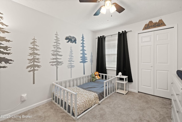 7813 Delightful Way, Louisville, KY 40291 - carpeted bedroom featuring a closet and ceiling fan