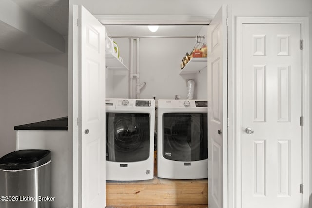 7813 Delightful Way, Louisville, KY 40291 - washroom with washer and clothes dryer and wood finished floors