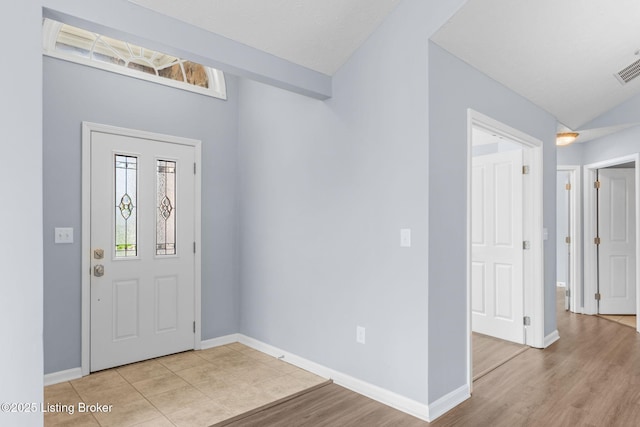 4331 Ivy Crest Cir, Louisville, KY 40241 - foyer featuring wood finished floors and vaulted ceiling