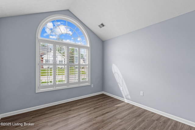 4331 Ivy Crest Cir, Louisville, KY 40241 - unfurnished room with lofted ceiling and wood finished floors