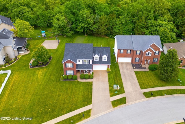 17804 Birch Bend Cir, Fisherville, KY 40023 - aerial view of residential area