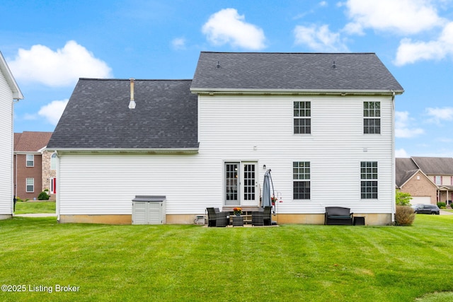 17804 Birch Bend Cir, Fisherville, KY 40023 - back of house with a yard and a shingled roof