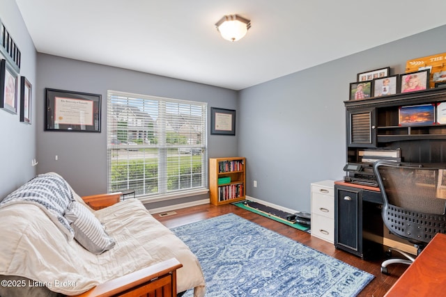 17804 Birch Bend Cir, Fisherville, KY 40023 - office with dark wood-style floors and baseboards