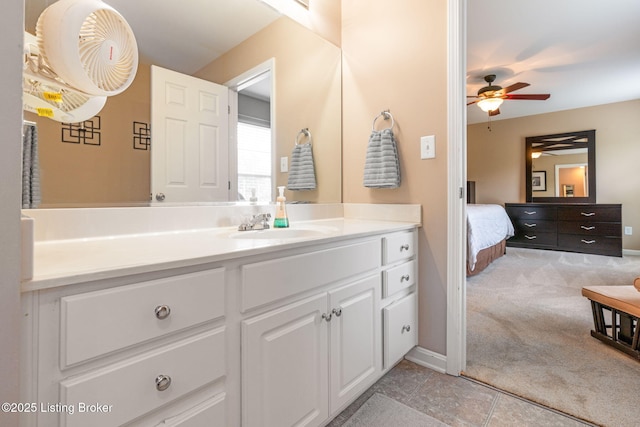17804 Birch Bend Cir, Fisherville, KY 40023 - ensuite bathroom with a ceiling fan and vanity