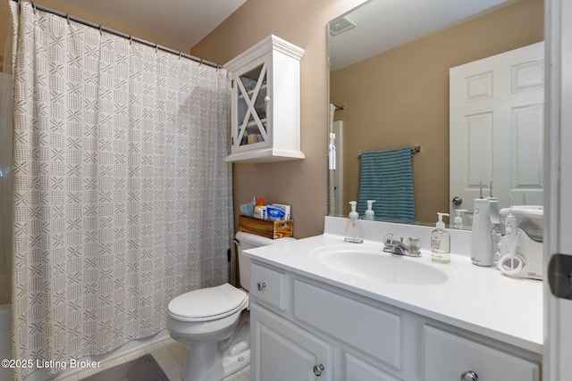 17804 Birch Bend Cir, Fisherville, KY 40023 - full bath featuring vanity, tile patterned flooring, and shower / tub combo