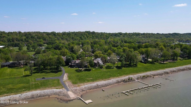 1908 Landing Rd, Prospect, KY 40059 - view of property location featuring a heavily wooded area and a nearby body of water