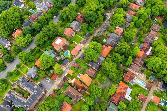 2144 Baringer Ave, Louisville, KY 40204 - aerial view of property's location with nearby suburban area and property boundaries highlighted