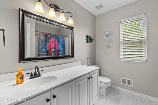 3903 Zaring Mill Ct, Louisville, KY 40241 - bathroom with vanity, tile patterned floors, and a shower with curtain