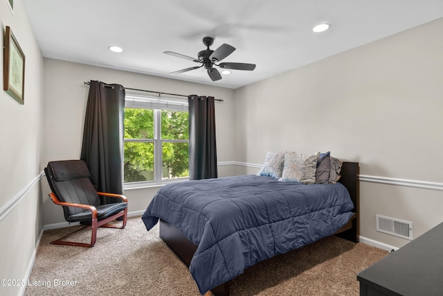 3903 Zaring Mill Ct, Louisville, KY 40241 - bedroom featuring carpet flooring, recessed lighting, and ceiling fan