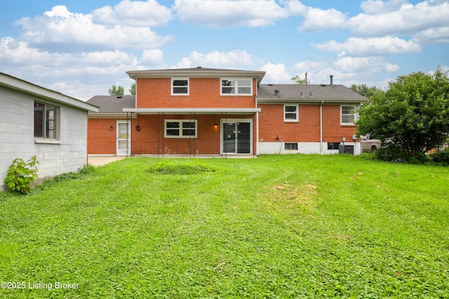 6218 Helenjean Way, Louisville, KY 40272 - rear view of property with brick siding and a yard
