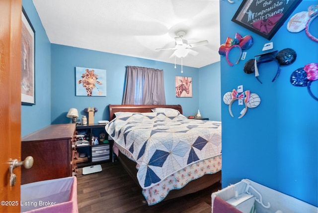 101 Bond St, Lawrenceburg, KY 40342 - bedroom with wood finished floors and ceiling fan