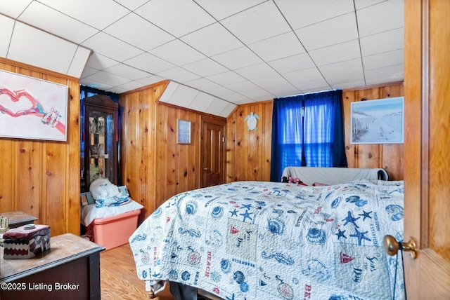 101 Bond St, Lawrenceburg, KY 40342 - bedroom featuring wood walls and wood finished floors