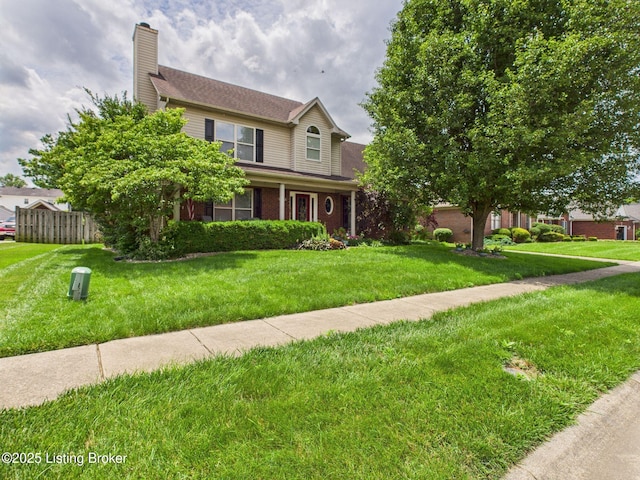 6408 Autumn Oak Way, Louisville, KY 40272 - view of front of property featuring a chimney and brick siding