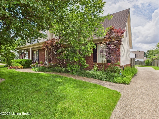6408 Autumn Oak Way, Louisville, KY 40272 - obstructed view of property featuring roof with shingles and brick siding
